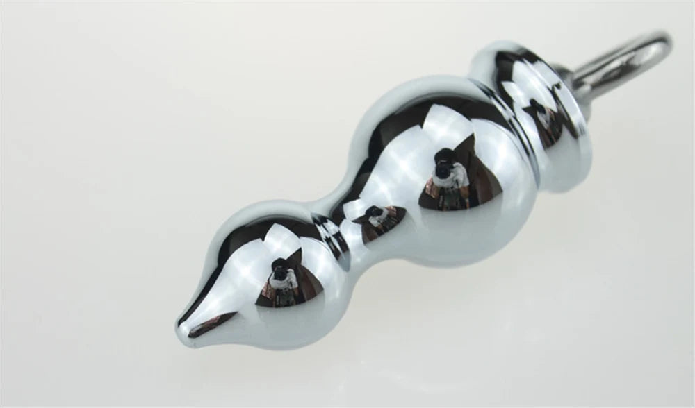 MwOiiOwM Metal Anal Beads Butt Stimulation Prostate Massager Stainless Steel Anus Plug Erotic Sex Toy for Women Men