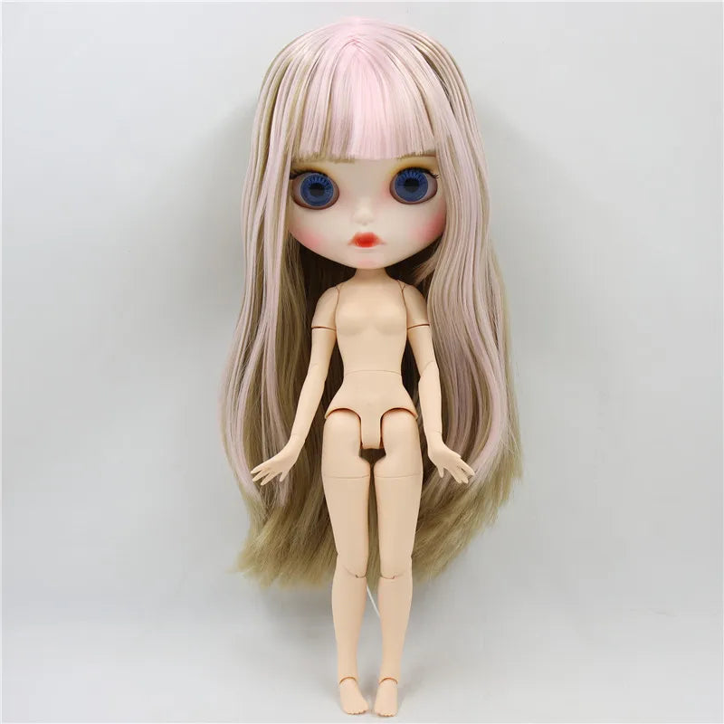 ICY DBS Blyth Doll 1/6 30cm toy bjd joint body matte face nude doll white skin random eyes colors anime girls