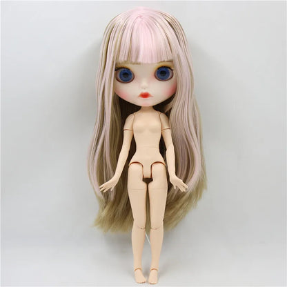 ICY DBS Blyth Doll 1/6 30cm toy bjd joint body matte face nude doll white skin random eyes colors anime girls