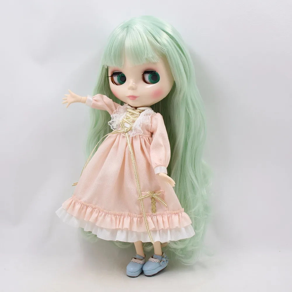 ICY DBS Blyth Doll 1/6 bjd 30cm toy joint body white skin shiny face nude doll