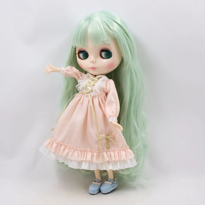 ICY DBS Blyth Doll 1/6 bjd 30cm toy joint body white skin shiny face nude doll
