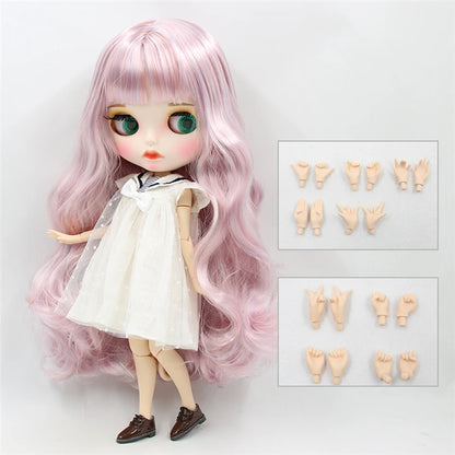 ICY DBS Blyth Doll 1/6 BJD White Skin Joint Body Matte Face With Clothes Shoes Toy Doll 30cm Girls Gift Anime