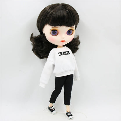 ICY DBS Blyth Doll 1/6 BJD White Skin Joint Body Matte Face With Clothes Shoes Toy Doll 30cm Girls Gift Anime