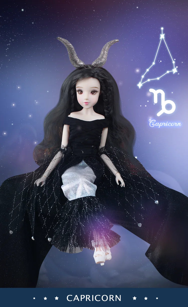 DBS 1/6 BJD toy 30cm constellations doll joint body with outfit shoes stand box toy girls gift anime doll