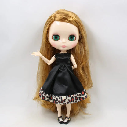 ICY DBS Blyth Doll 1/6 bjd 30cm toy joint body white skin shiny face nude doll