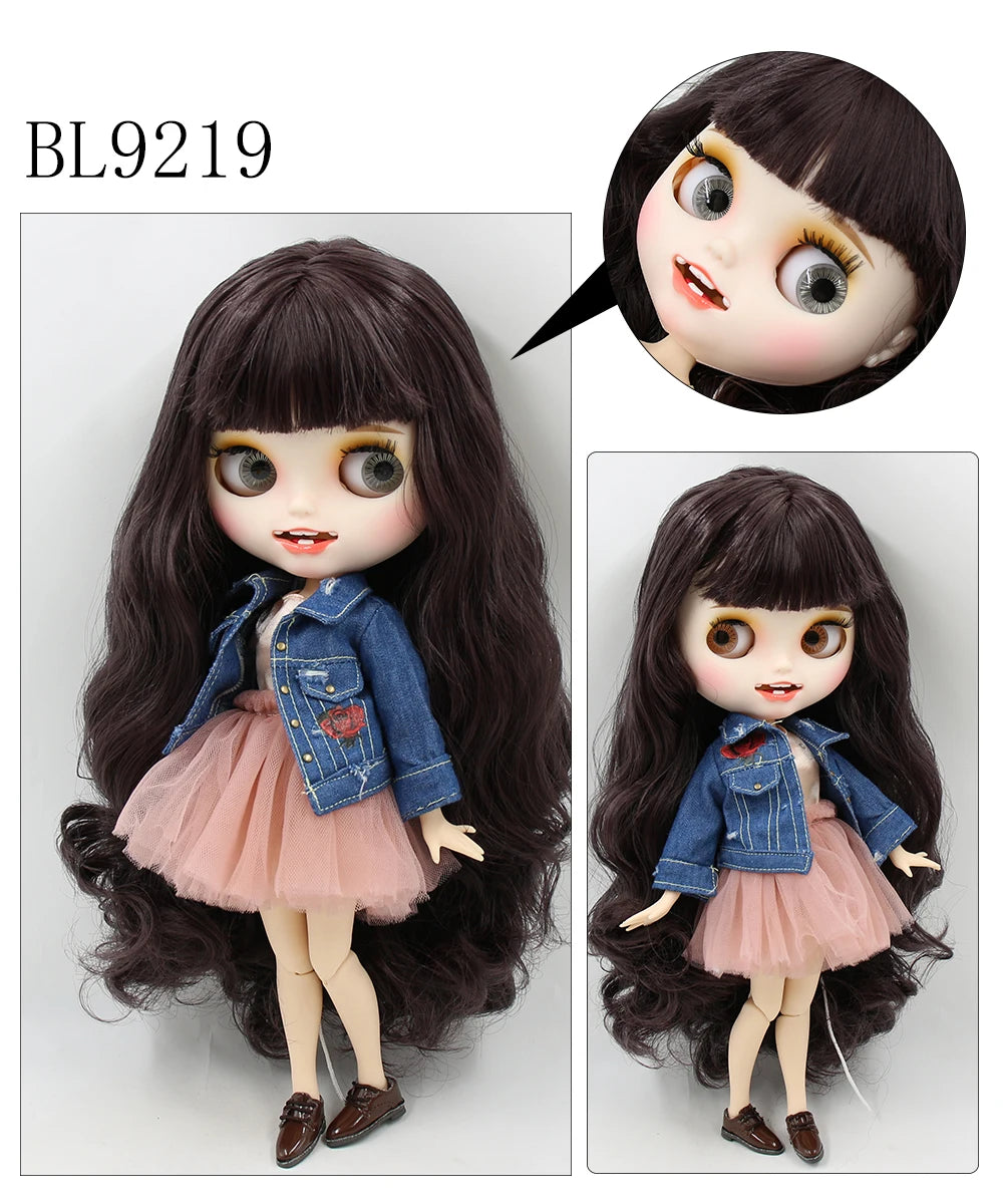 ICY DBS Blyth Doll 1/6 bjd ob24 toy joint body white skin custom doll customized face matte face 30cm toy girls gift
