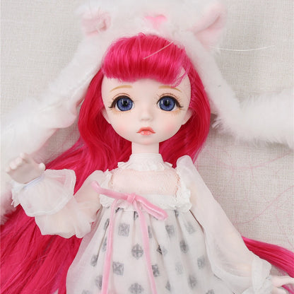 DBS 1/6 BJD DREAM FAIRY Doll Mechanical Joint Body With Makeup Hair Eyes Clothes Shoes Girls SD Anime