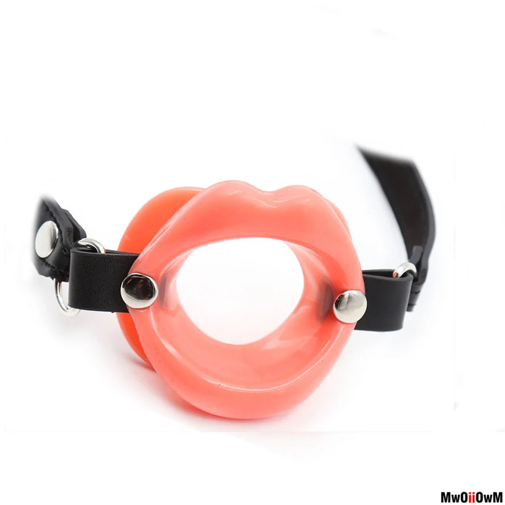 MwOiiOwM Cock Sucker Mouth Gag Erotic Toys Sexy Lip Oral Sex Gag Bondage Restraints Fetish BDSM Slave Adult Sex Toy For Couples