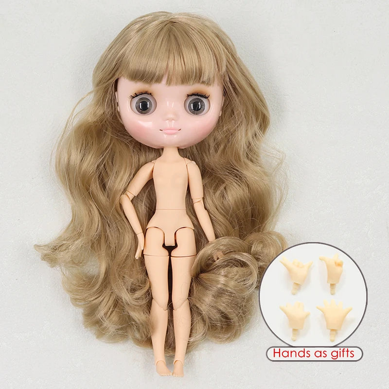 ICY DBS blyth middie doll 1/8 BJD shiny face long hair joint body 20cm toy girls gift