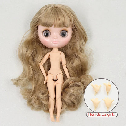 ICY DBS blyth middie doll 1/8 BJD shiny face long hair joint body 20cm toy girls gift