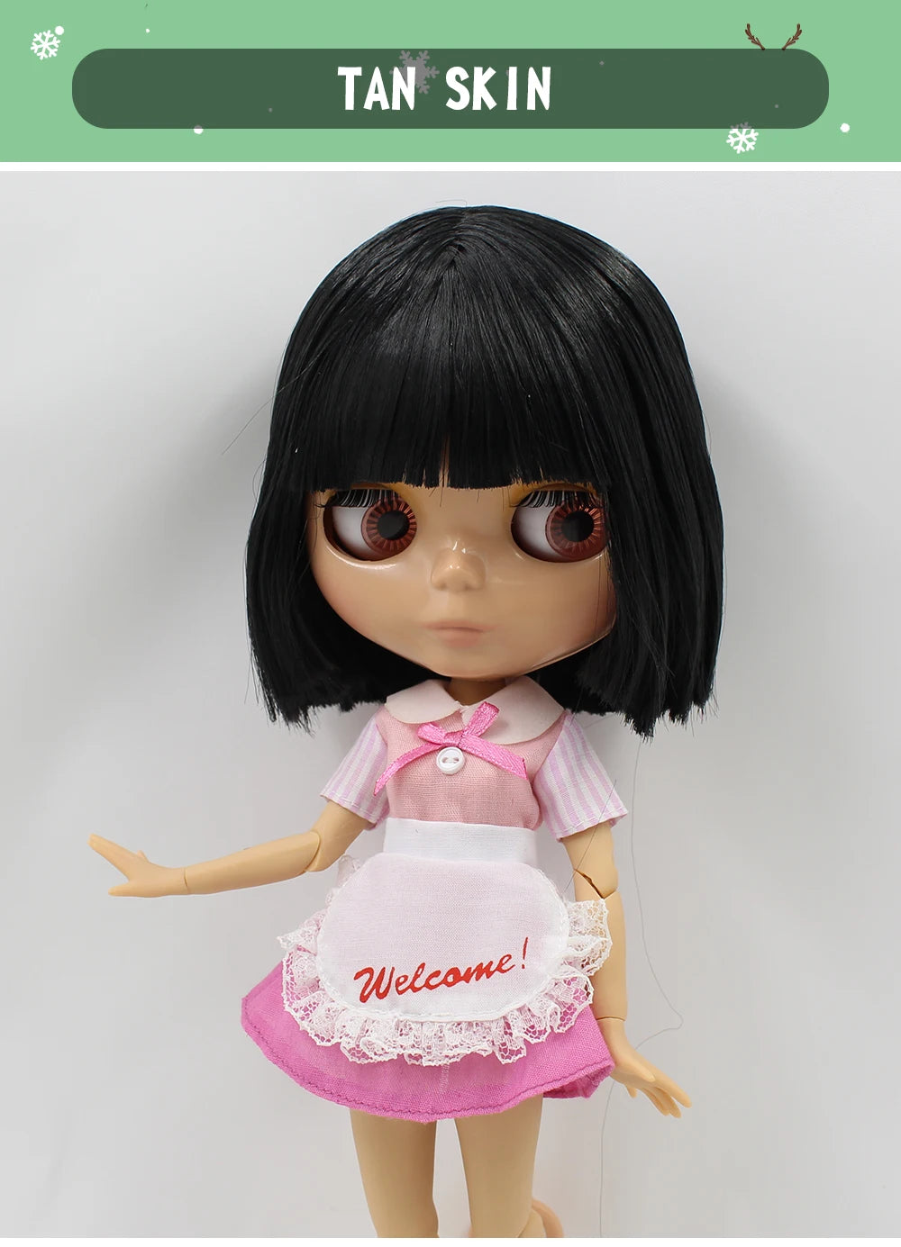 ICY DBS Blyth Doll 1/6 BJD Joint Body White Skin Tan Skin Dark Skin Matte Face Nude Doll 30cm Anime Toy Girls Gift