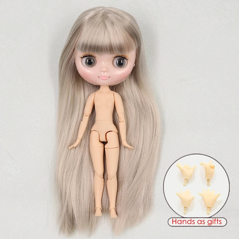 ICY DBS blyth middie doll 1/8 BJD shiny face long hair joint body 20cm toy girls gift