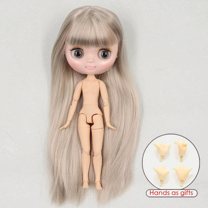 ICY DBS blyth middie doll 1/8 BJD shiny face long hair joint body 20cm toy girls gift