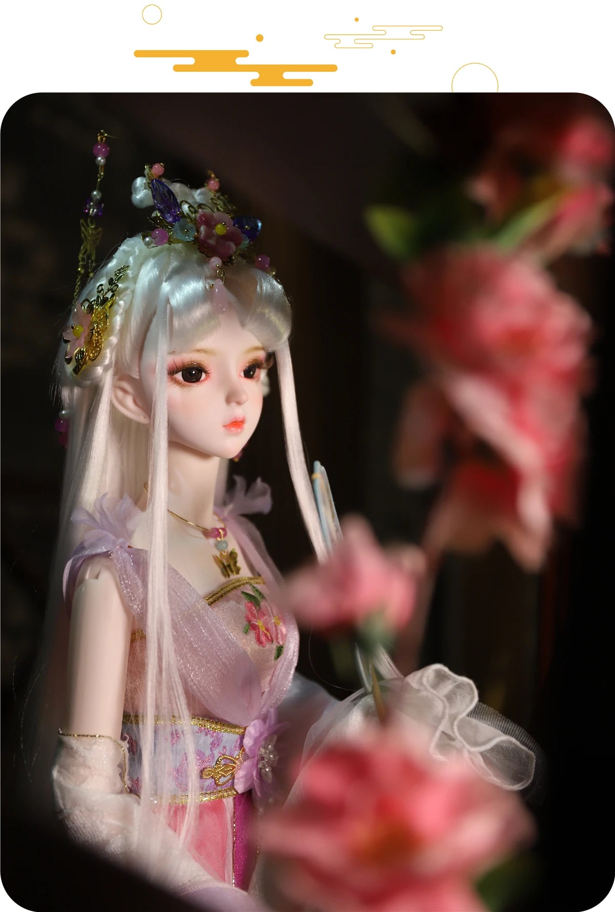 DBS 1/3 BJD Dream Fairy Doll  toy mechanical joint Body chinese style Collection doll including suit shoes makeup 60cm SD