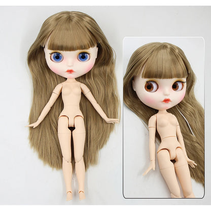 ICY DBS Blyth Doll 1/6 30cm toy bjd joint body matte face nude doll white skin random eyes colors anime girls