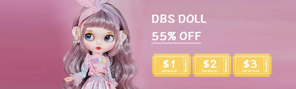 ICY DBS Blyth doll clothes Pink Maid outfit with coat and socks suit toy dress
