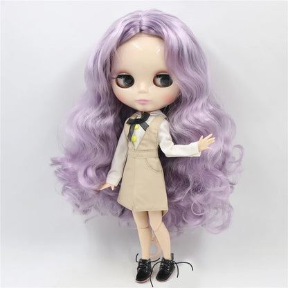 ICY DBS Blyth Doll 1/6 bjd 30cm toy joint body white skin shiny face nude doll