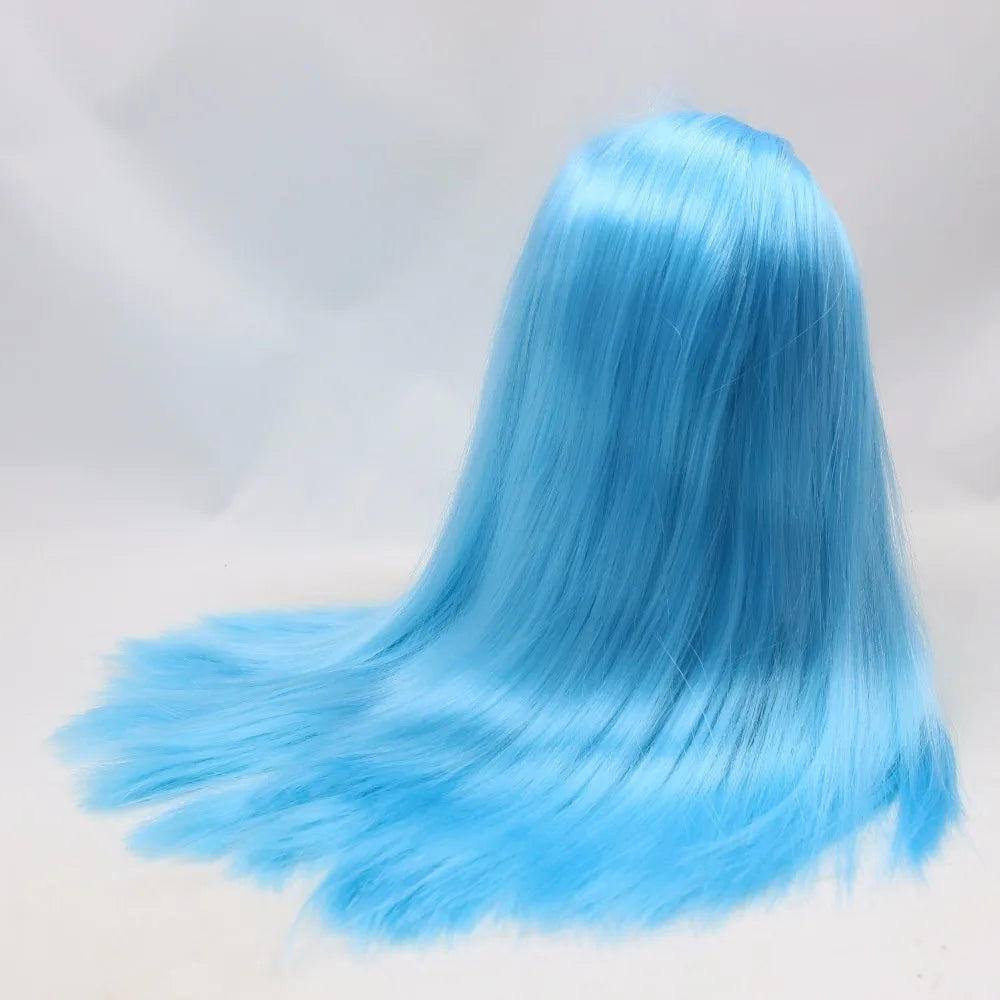 DBS blyth doll icy wig only rbl scalp and dome straight hair for DIY custom doll anime toy white skin tan skin dark skin