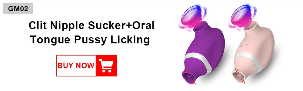 Powerful Clit Sucker Vacuum Vibrator Clitoris Sucking Nipple Sucking Tongue Vibrating Oral Licking Sex Toys for Adult Women