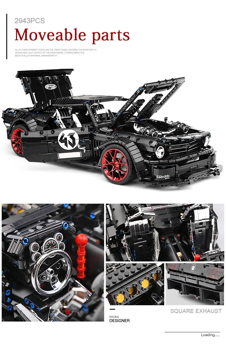 MOULD KING 13108 Technical APP Remote Control Car RTR V2 Racing Car Model Building Blocks MOC-22970 Bricks Kid Toy Birthday Gift