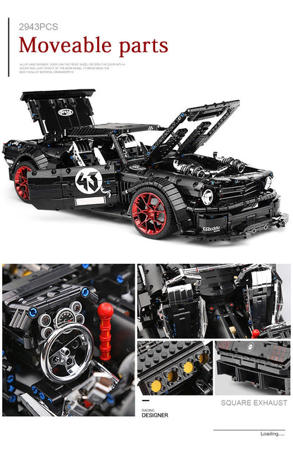 MOULD KING 13108 Technical APP Remote Control Car RTR V2 Racing Car Model Building Blocks MOC-22970 Bricks Kid Toy Birthday Gift