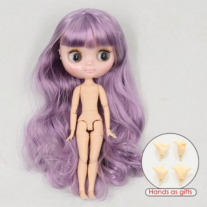 ICY DBS blyth middie doll 1/8 BJD shiny face long hair joint body 20cm toy girls gift