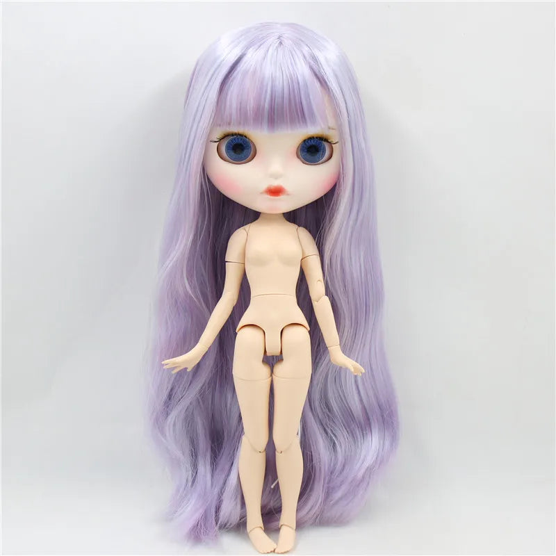 ICY DBS Blyth Doll 1/6 30cm toy bjd joint body matte face nude doll white skin random eyes colors anime girls