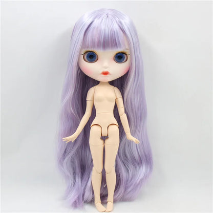 ICY DBS Blyth Doll 1/6 30cm toy bjd joint body matte face nude doll white skin random eyes colors anime girls
