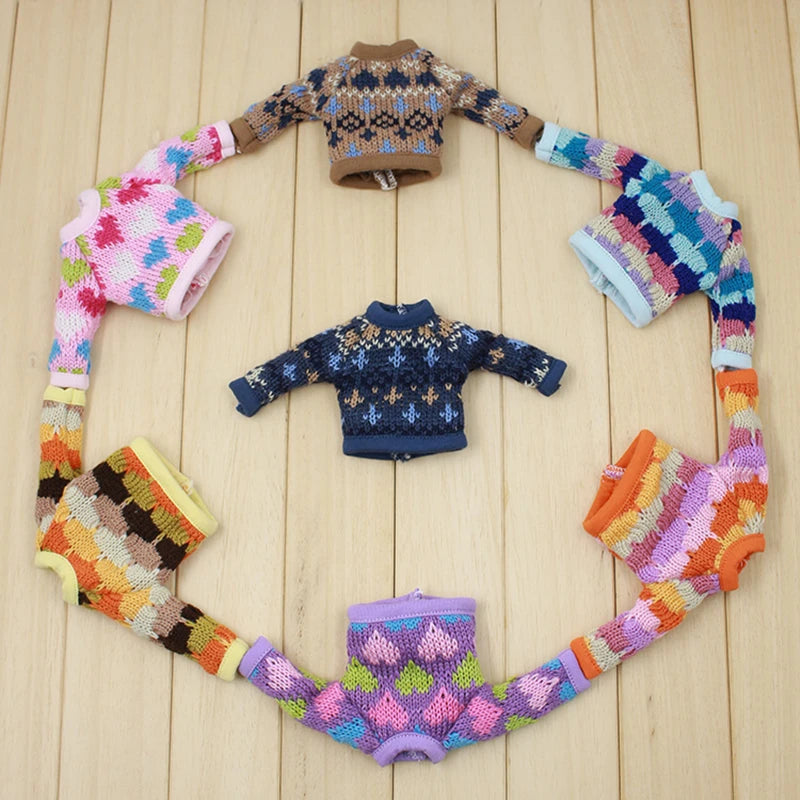 ICY DBS Blyth doll Colorful Sweater Toy Clothes Anime Outfits