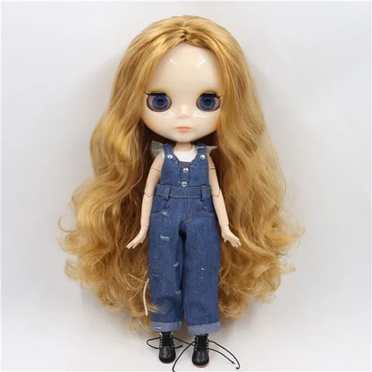 ICY DBS Blyth Doll toy joint body white skin shiny face with clothes and shoes, 30cm 1/6 toy girl gift