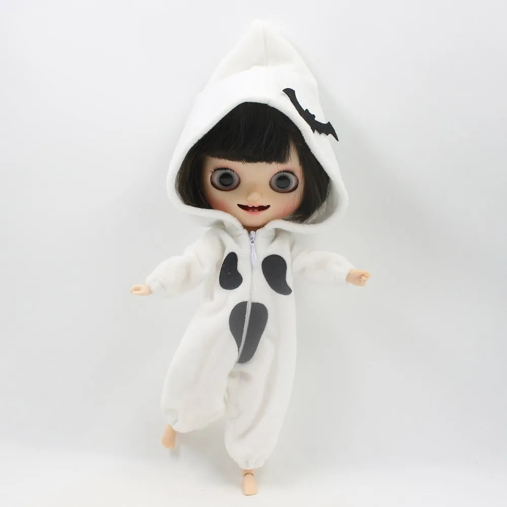ICY DBS Blyth doll licca body happy halloween devil ghost dress bat hat outfit