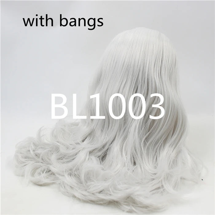 DBS blyth doll icy wig rbl scalp and dome for customized doll diy accessories anime white skin blue hair tan skin dark skin
