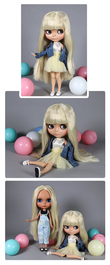 ICY DBS Blyth doll 1/6 bjd matte face shiny face joint body white skin tan skin dark skin 30cm toy girls gift