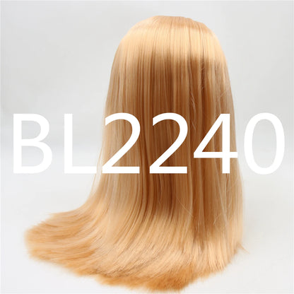 DBS blyth doll icy wig rbl scalp and dome straight hair anime toy purple hair silver hair blonde hair