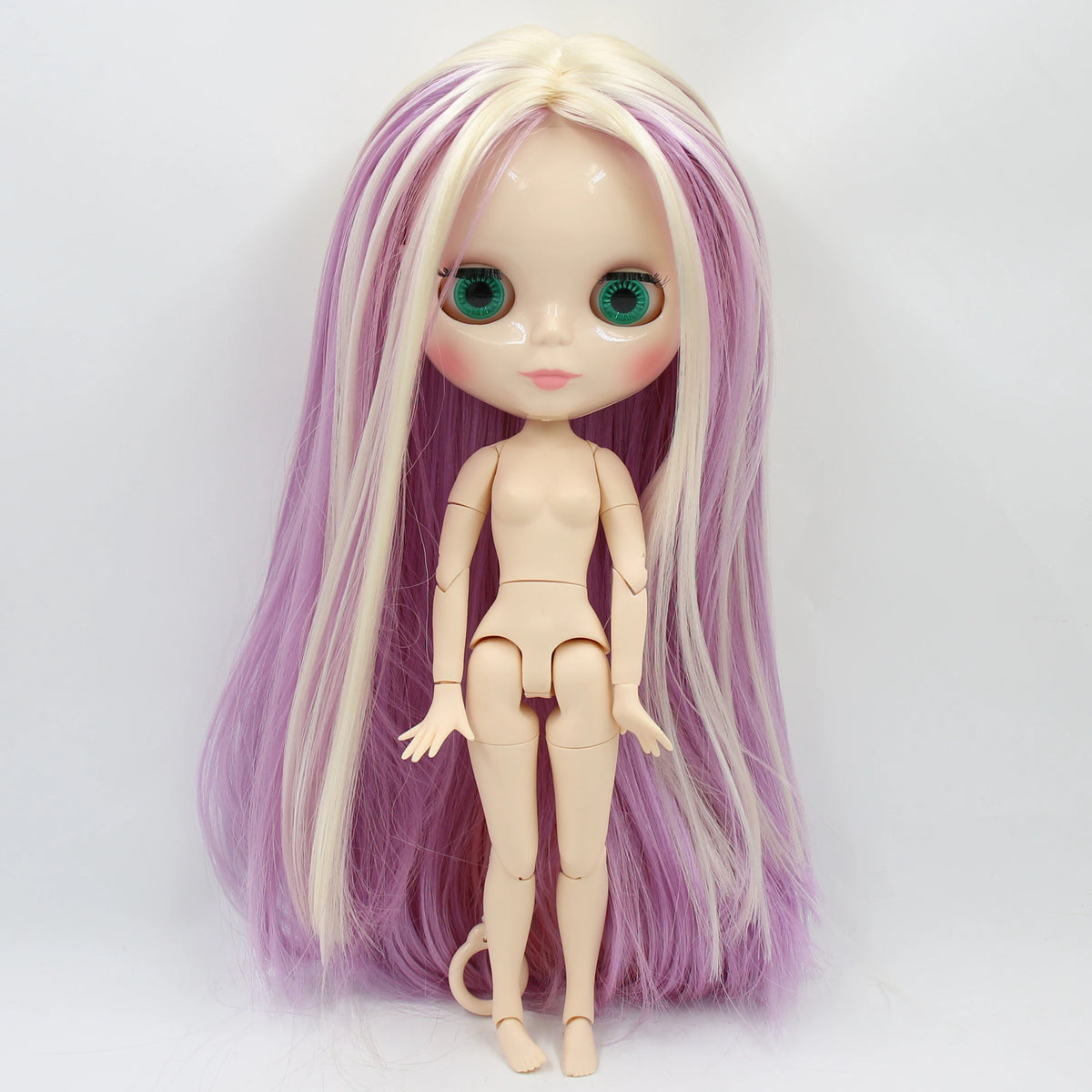 ICY DBS Blyth Doll toy 30cm bjd white skin joint body shiny face random eyes colors