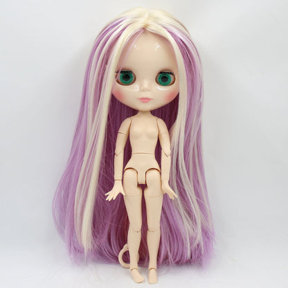 ICY DBS Blyth Doll toy 30cm bjd white skin joint body shiny face random eyes colors
