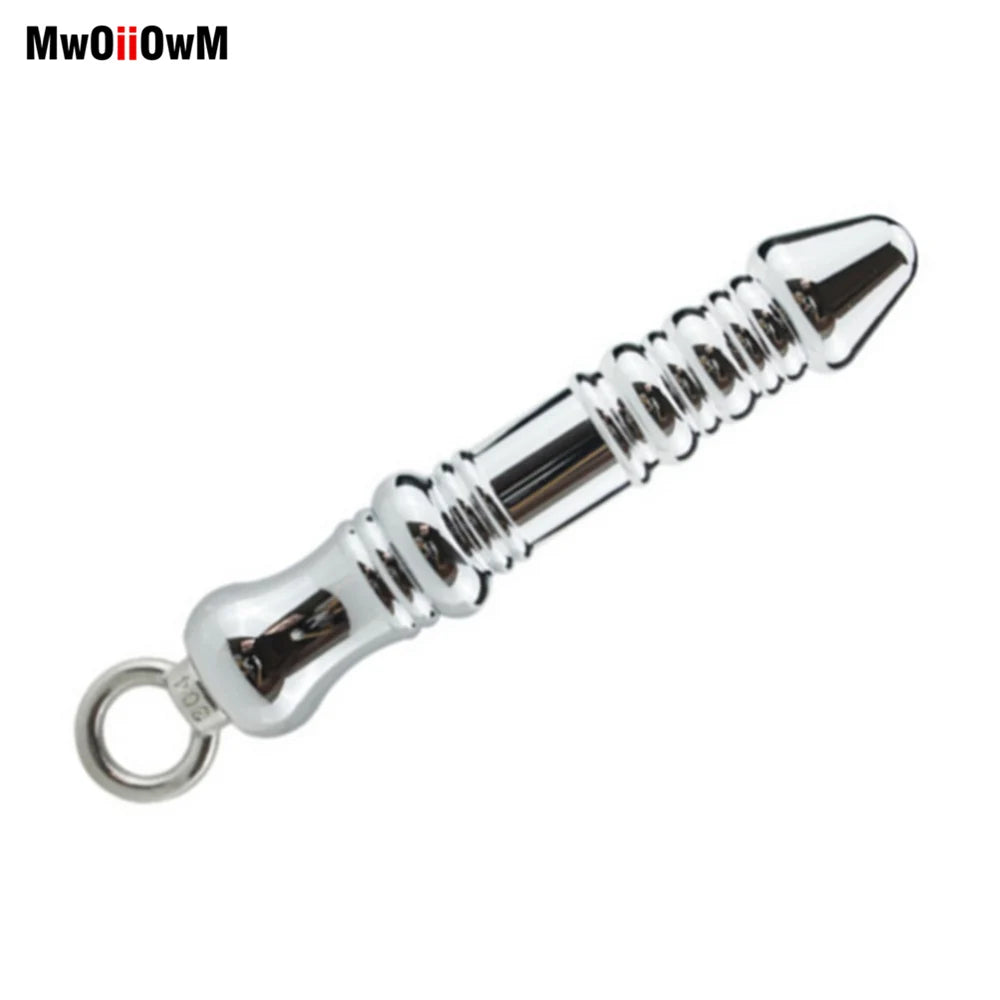 MwOiiOwM Metal Anal Beads Butt Stimulation Prostate Massager Stainless Steel Anus Plug Erotic Sex Toy for Women Men