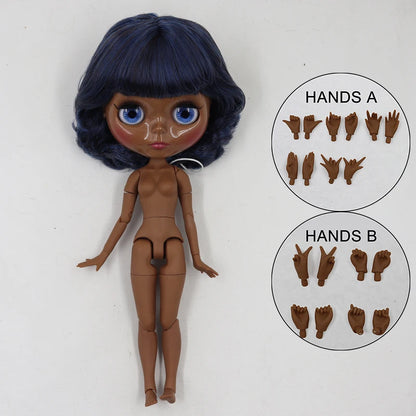 ICY DBS Blyth doll 1/6 bjd matte face shiny face joint body white skin tan skin dark skin 30cm toy girls gift
