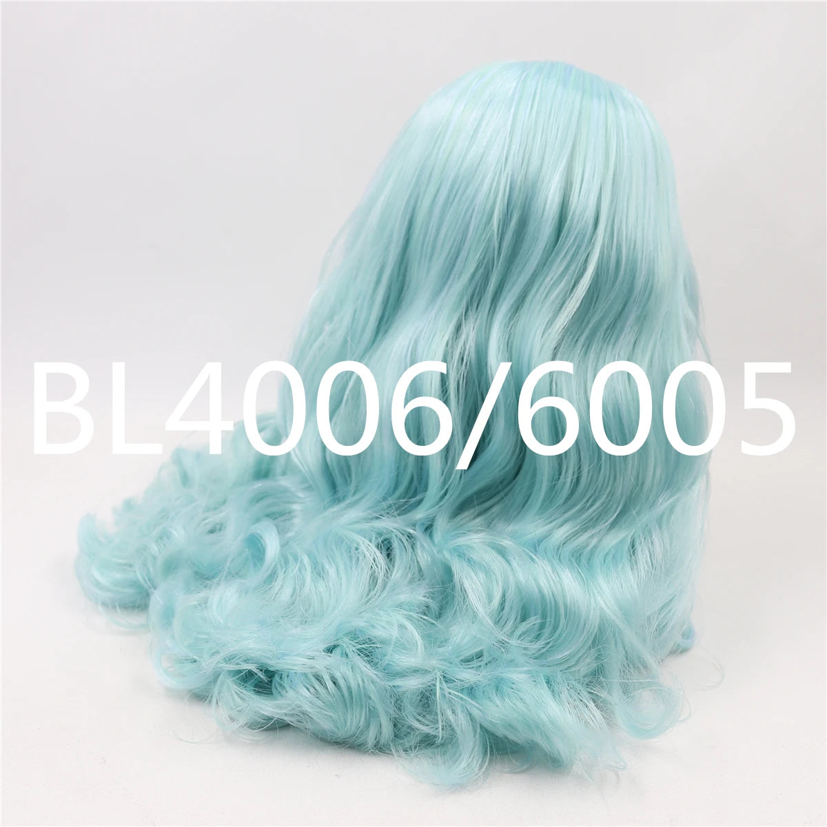 DBS blyth doll icy wig rbl scalp and dome wavy hair DIY doll accessory anime toy white hair purple hair