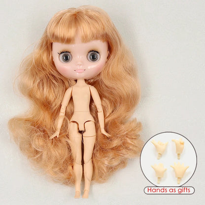 ICY DBS blyth middie doll 1/8 BJD shiny face long hair joint body 20cm toy girls gift