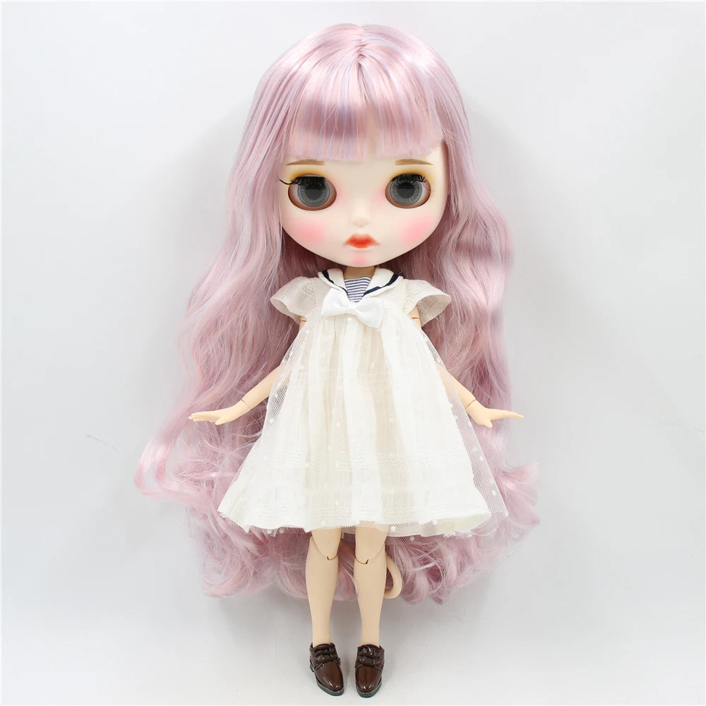 ICY DBS Blyth Doll 1/6 BJD White Skin Joint Body Matte Face With Clothes Shoes Toy Doll 30cm Girls Gift Anime