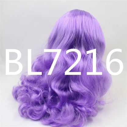 DBS blyth doll icy rbl scalp and dome wavy hair wig for DIY custom green hair purple hair blonde hair anime toy