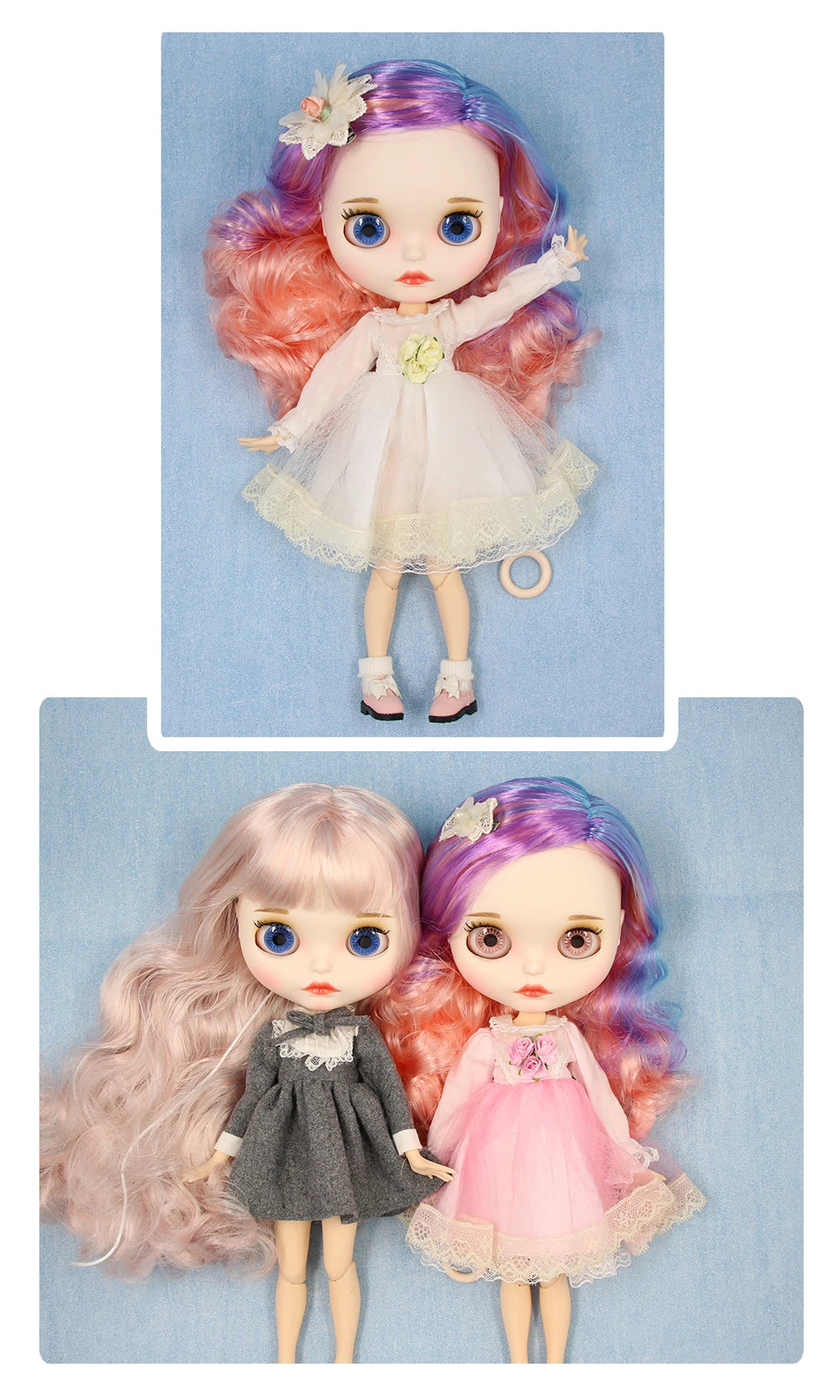 ICY DBS Blyth Doll 1/6 BJD White Skin Joint Body Matte Face With Clothes Shoes Toy Doll 30cm Girls Gift Anime