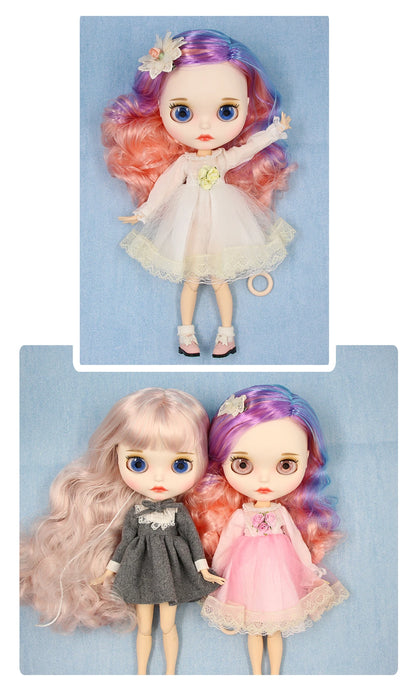 ICY DBS Blyth Doll 1/6 BJD White Skin Joint Body Matte Face With Clothes Shoes Toy Doll 30cm Girls Gift Anime