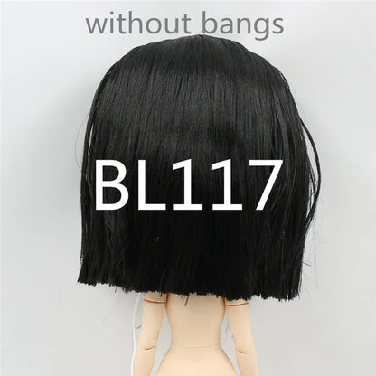 DBS blyth doll icy doll rbl scalp and dome short hair wig toy accessory for DIY custom doll anime blonde hair black hair