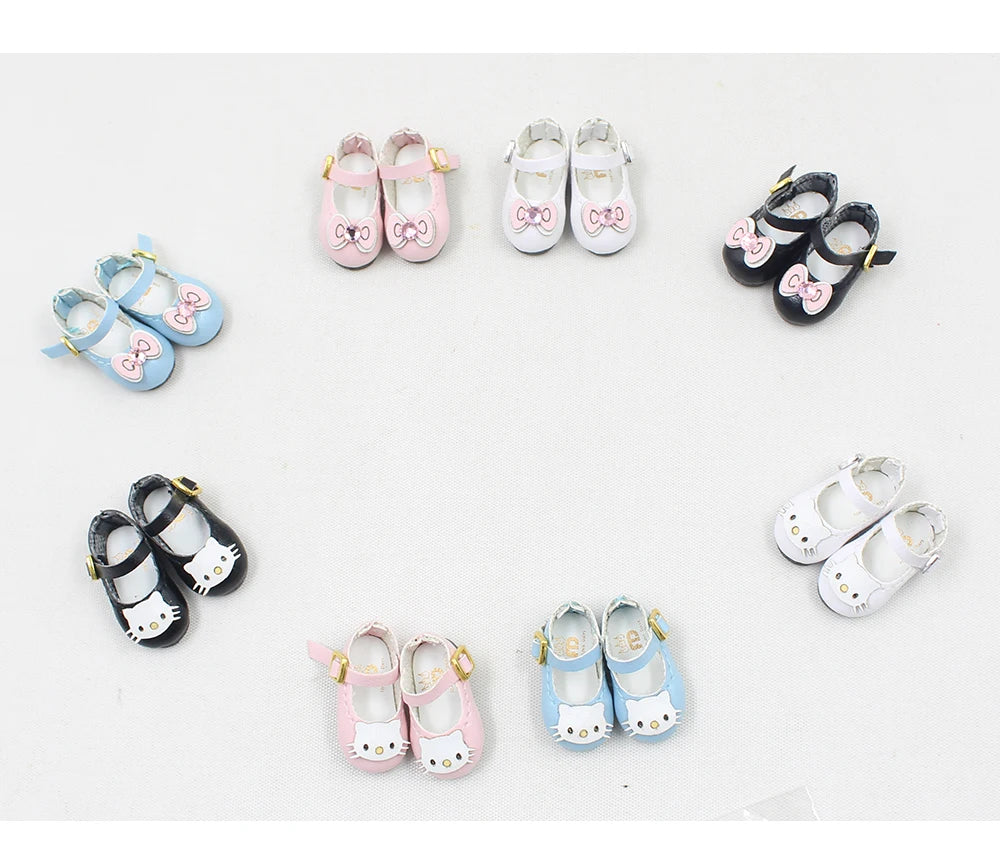 ICY DBS Blyth doll joint body shoes cat bow 2.5cm toy shoes anime cute shoes for doll girls