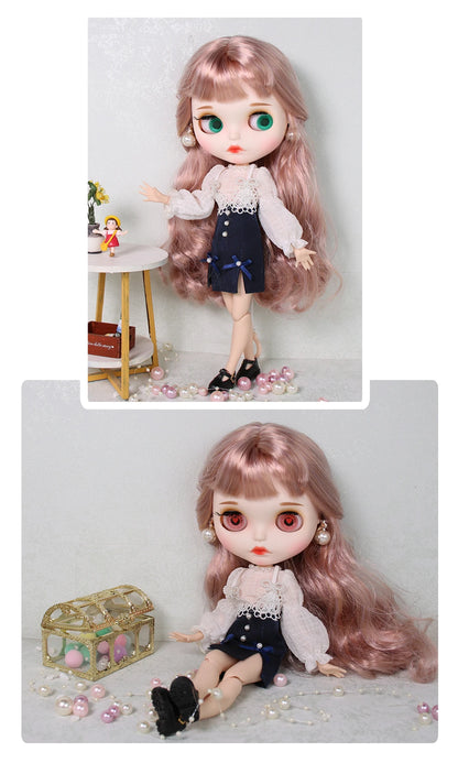 ICY DBS Blyth Doll 1/6 BJD White Skin Joint Body Matte Face With Clothes Shoes Toy Doll 30cm Girls Gift Anime