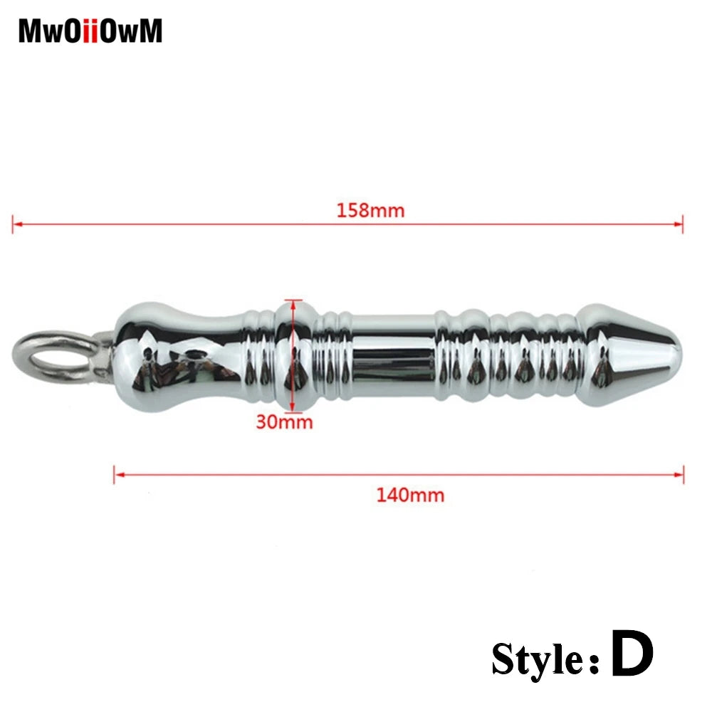 MwOiiOwM Metal Anal Beads Butt Stimulation Prostate Massager Stainless Steel Anus Plug Erotic Sex Toy for Women Men