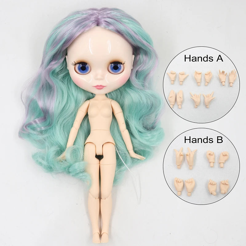 ICY DBS Blyth doll 1/6 bjd matte face shiny face joint body white skin tan skin dark skin 30cm toy girls gift