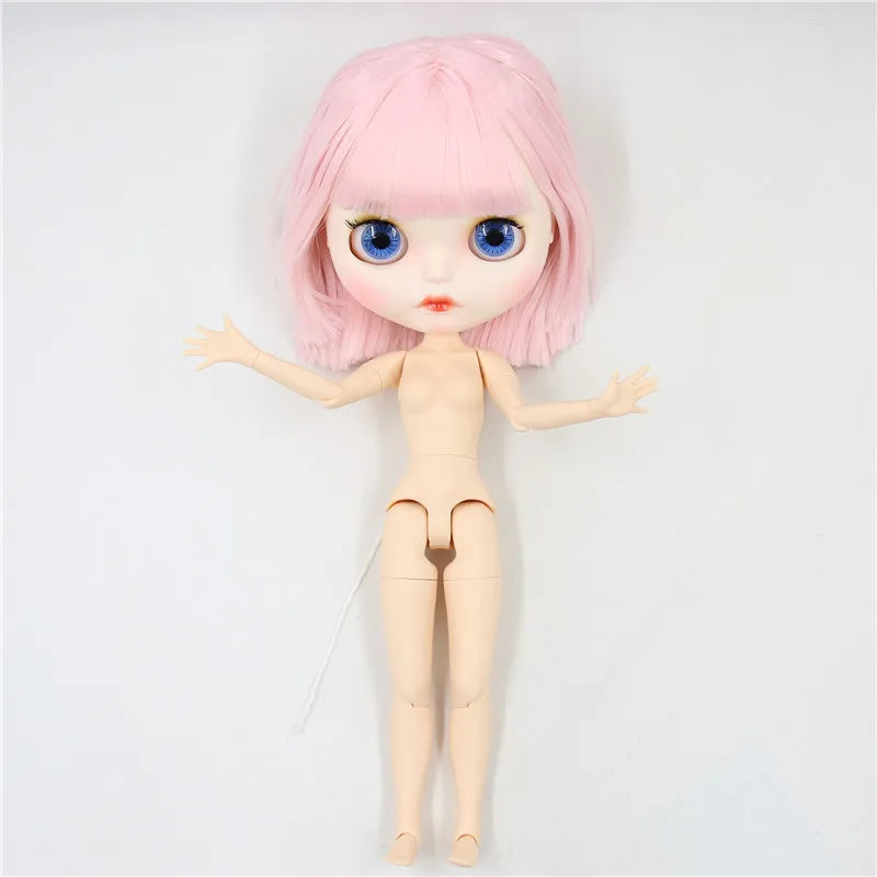 ICY DBS Blyth Doll 1/6 30cm toy bjd joint body matte face nude doll white skin random eyes colors anime girls